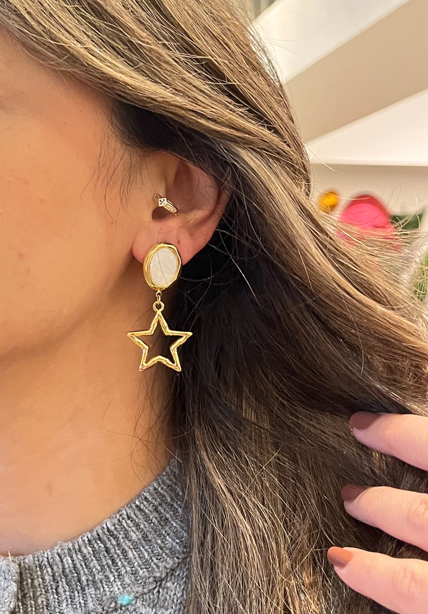 Yıldız Sedef Küpe