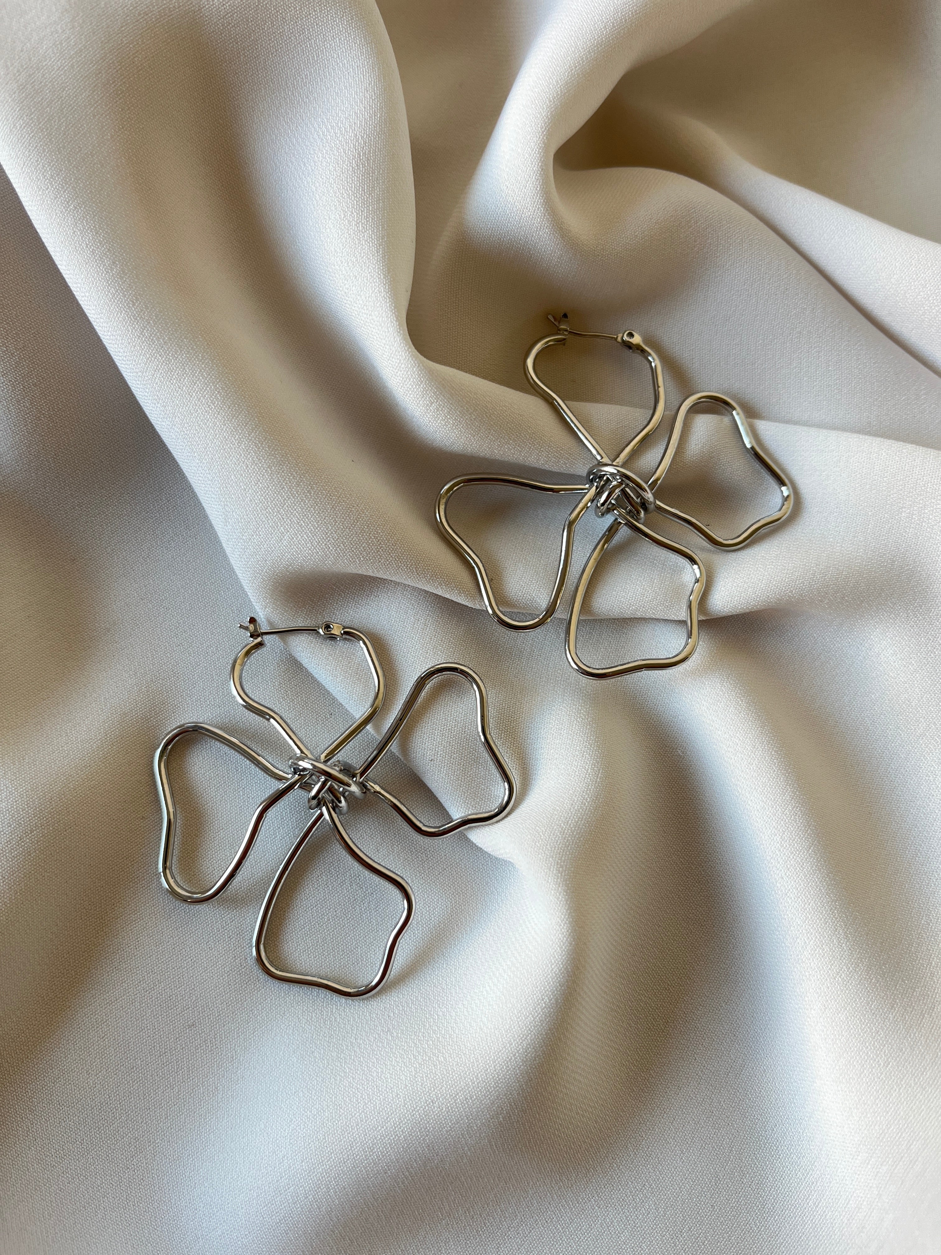 Mi Çiçek Küpe Silver