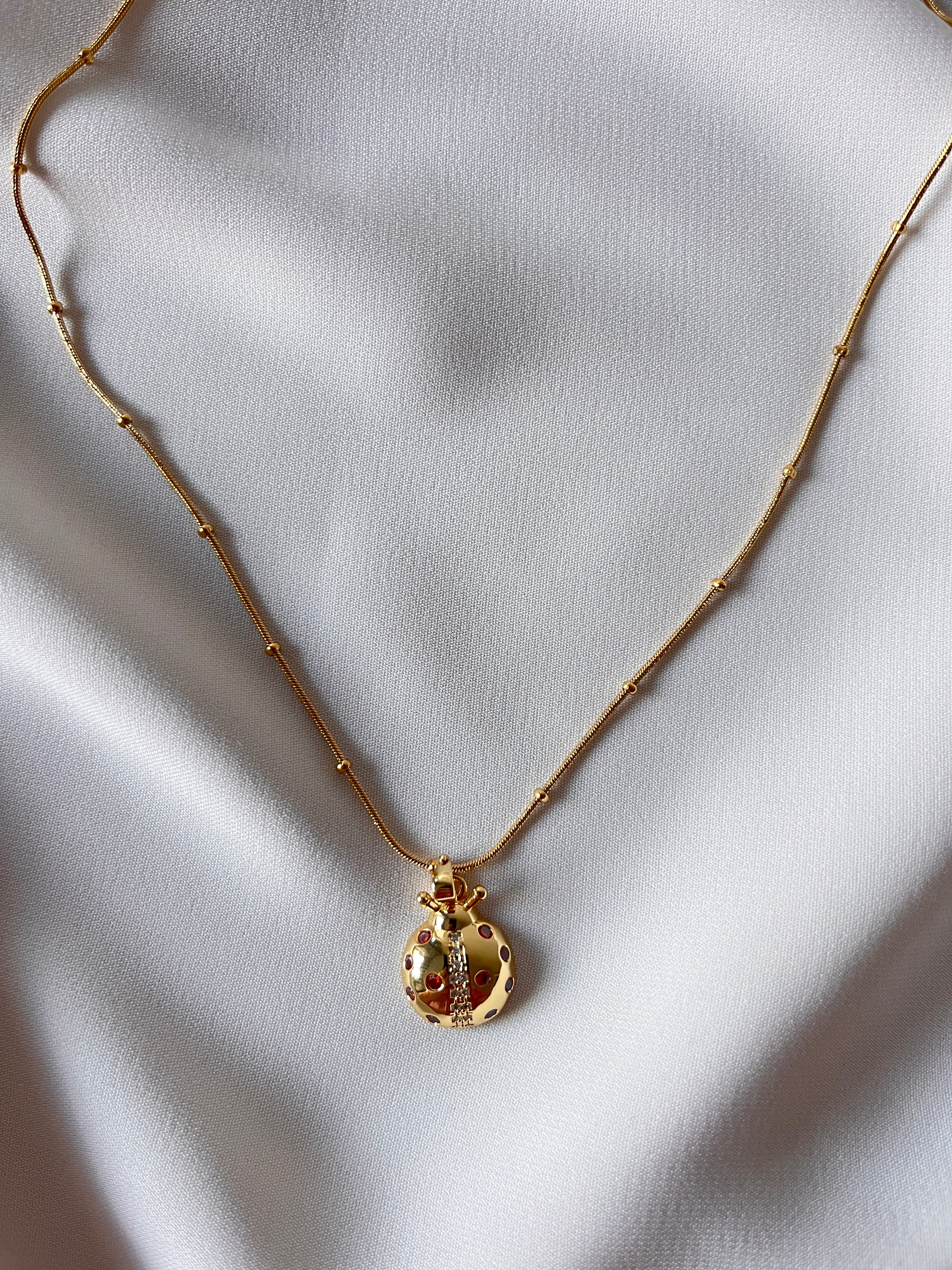 Uğur Böceği Kolye